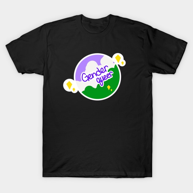 Pride Planet - Genderqueer T-Shirt by hikav